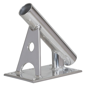 54867 - Lee's MX Pro Series Fixed Angle Center Rigger Holder - 45° - 1.5 ID - Bright Silver 1/24