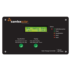 68821 - Flush Mount Solar Charge Controller w/LCD Display - 30A SAMPLEX 3/22