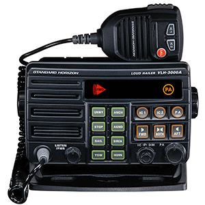 63676 - Dual Zone PA/Loud Hailer/Fog w/Listen Back & 2 Optional Intercom Stations Standard Horizon VLH-3000A 30W   12/20