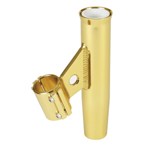 31282 - Lee's Clamp-On Rod Holder - Gold Aluminum - Vertical Mount - Fits 2.375 O.D. Pipe 1/24