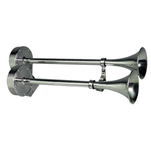 41529 - Ongaro Deluxe SS Dual Trumpet Horn - 24V     1/24
