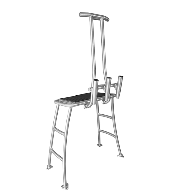DPPPWH - Dolphin Pro+ 42in H Poling Platform (W Handle and 3 Rod Holders) 6/25