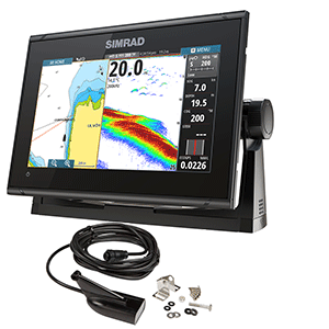 87998 - Simrad GO9 XSE Chartplotter/Fishfinder w/MED/HI Downscan Transom Mount Transducer & C-MAP Discover Chartr   1/24