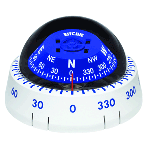 36542 - Ritchie XP-99W Kayaker Surface Mount Compass (White) 1/24