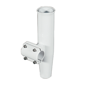 62232 - Lee's Clamp-On Rod Holder - White Aluminum - Horizontal Mount - Fits 1.900 O.D. Pipe  1/24