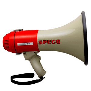 43493 - Speco ER370 Deluxe Megaphone w/Siren - Red/Grey - 16W    1/24