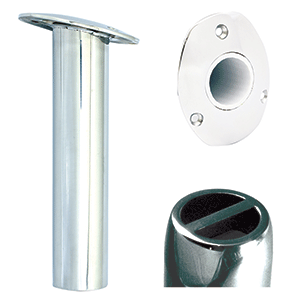 Lee's 0 Stainless Steel Swivel Base Flush Mount Rod Holder 2.25 OD x