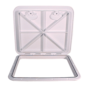 98467 - Beckson 18x21 Rectangular Hatch - White - ASA Material Acrylonitrile Styrene Acrylate   2/24