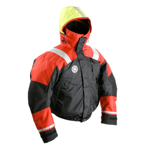 42780 - Flotation Jacket - Bomber Style First Watch AB-1100 - Red/Black - Small 1/24