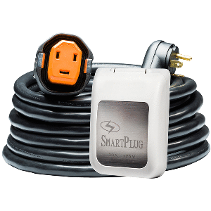 79694 - RV Kit 30 Amp 30' Dual Configuration Cordset - Black (SPX X Park Power) & Non Metallic Inlet - White -SmartPlug 1/24