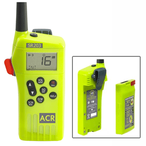 45533 - Survival Radio ACR SR203 GMDSS w/Replaceable Lithium Battery 3/23