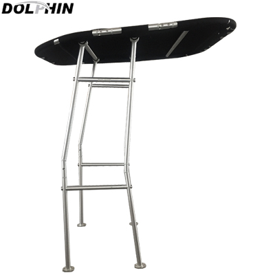 216 - Dolphin Pro Economic T Top W/black canopy choose black or white powder coated frame 9/23