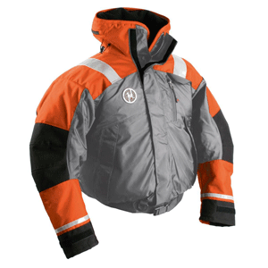 42787 - Flotaton Jacket Bomber Style First Watch - Orange/Grey - Large 1/24