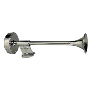 41506 - Boat Horn Trumpet Ongaro Deluxe Stainless Shorty Single - 12V 2/22
