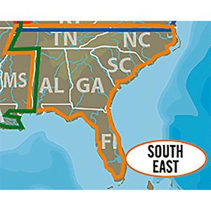 87979 - C-MAP M-NA-Y214-MS US Lakes South East REVEAL™ Inland Char 1/24