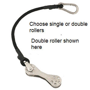 60577/60578 - Taco Shock Cord w/Rollers (Pair) 2/24