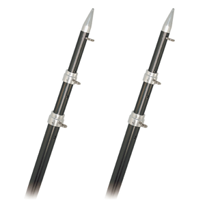 56810 - Rupp Top Gun Outrigger Poles - Telescopic - Carbon Fiber - 18' *** 1/23