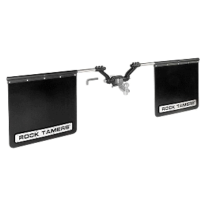 91918 - Mudflap System - Matte Black/Stainless -ROCK TAMERS 2.5 Hub  1/24