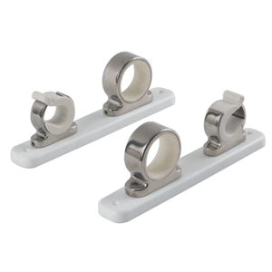 45916 - 2-Rod Hanger w/Poly Rack - Polished Stainless Steel TACO  1/24