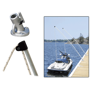 38515 - Mooring Whips 12ft 4000 LBS up to 23 ft Dock Edge Economy 1/24