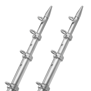 39139SL/SL - Outrigger Poles TACO (39139) 18' Telescopic HD 1-½ - Silver/Silver 2/24