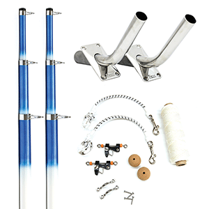 88200-1 - 15ft White/Blue Telescoping Outrigger System - Tigress 1/23