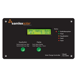 68821 - Flush Mount Solar Charge Controller w/LCD Display - 30A SAMPLEX 1/24