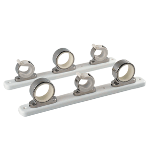 45917 - 3-Rod Hanger w/Poly Rack - Polished Stainless Steel TACO  2/23