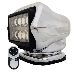 81356 - Searchlight w/Wireless Handheld Remote - Permanent Mount - Chrome Golight LED Stryker 1/24