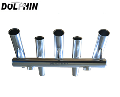 74 - 5 ROD RACK FOR T-TOP fits 2 Inch OR 1 1/2 Inch Aluminum Tubing- Dolphin 5/21