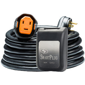 79696 - RV CORDSET RV Kit 30 Amp 30' Dual Configuration - Black (SPX X Park Power) & Non Metallic Inlet SmartPlug 1/24