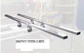 FOS-100-29 - Solar Panel Mounting Track kit (Sold as Singles (1 tube and 2 Clamps = 1 kit) Choose Length 1/24