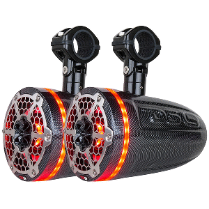 86413 - 2-Way Wakeboard Pod Tower Speakers w/1.5 Compression Driver & RGB Lights - 450W - Black DS18 X Series HYDRO 6.5  8/22