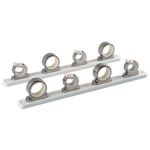 45918 - 4-Rod Hanger w/Poly Rack - Polished Stainless Steel TACO 2/23