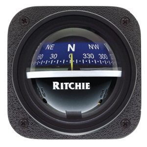 36537 - Ritchie V-537B Explorer Compass - Bulkhead Mount - Blue Dial 2/22
