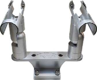 A-S2-STD - Small Cradle Dual (2) Rod Holders  choose Standard or Track Mount  8/23