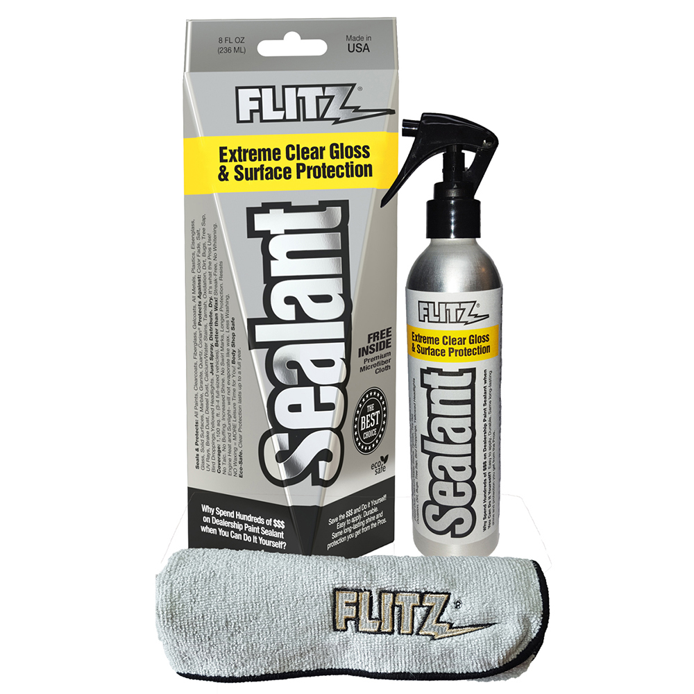 72062/70754 - Flitz Sealant Spray Bottle w/Microfiber Polishing Cloth - Choos Single or six pack  1/23