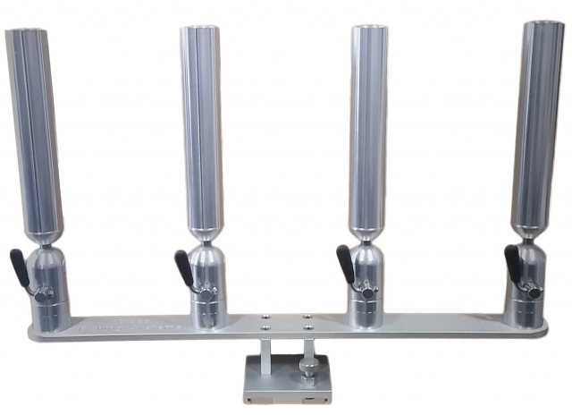 PKQRB-1 - Quad Rod Holder with Quick Release Base 2/16