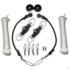 60600 - Rupp Top Gun Single Rigging Kit w/Nok-Outs f/Riggers Up To 20' 2/24