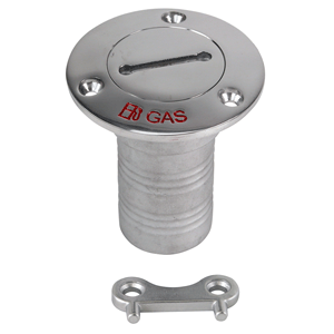 WC6123 - Hose Gas Deck Fill with Key 316 Stainless Steel 12/20